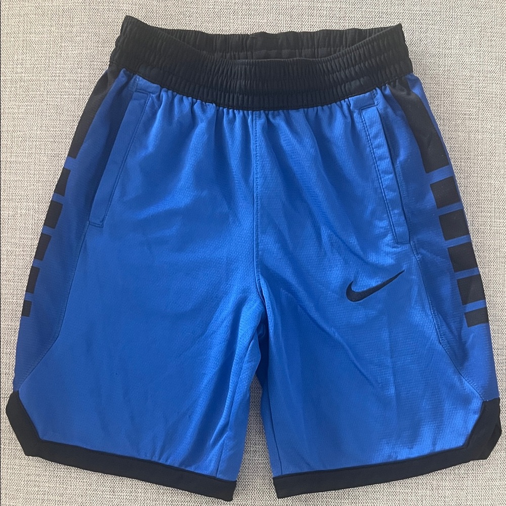 Nike Kids Royal Blue and Black Athletic Shorts